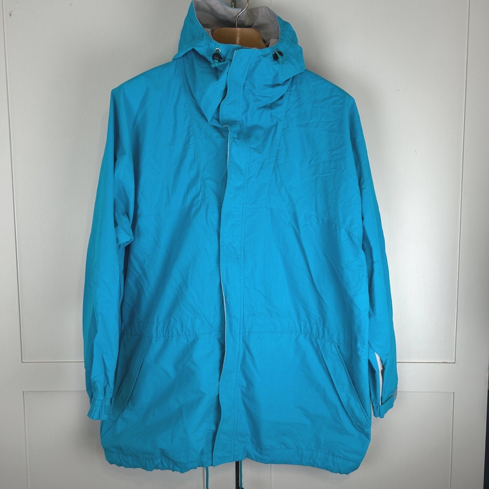 Vintage Woolrich Parka Jacket XL Turquoise Hooded Gorpcore Outdoor Utility